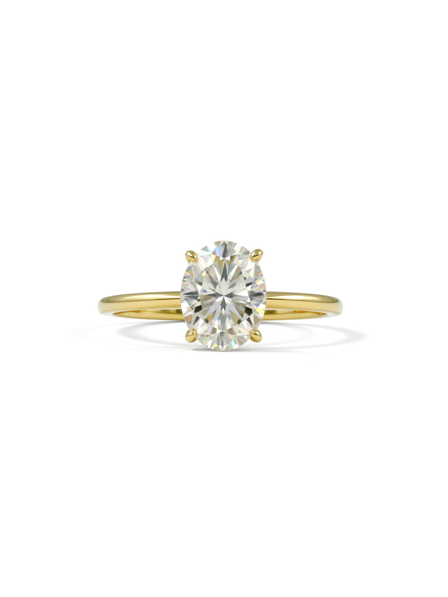 14K Gold 2.0Ctw. Oval Cut Engagement Ring