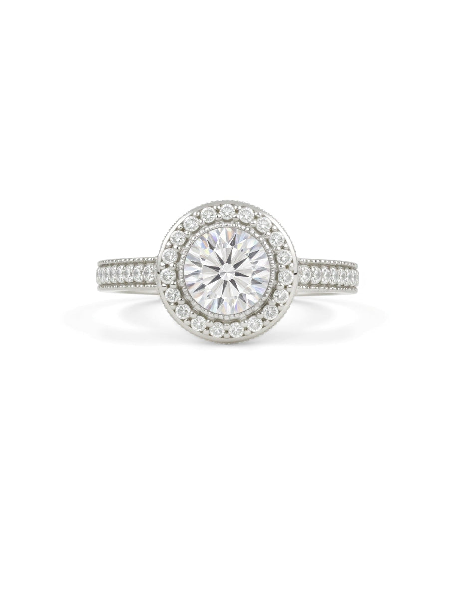 14K Gold 1.5Ctw. Moissanite Engagement Ring