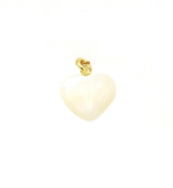 925 Silver Mother of Pearl Heart Charm Earrings / Necklace / Charm