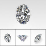 D Color VVS1, Excellent Oval Cut Moissanite Stone Loose Diamond Gemstone with GRA certificate