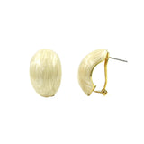 Brass Enamel Dome Earrings / Necklace
