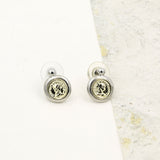 14K Gold Plated Coin Earring