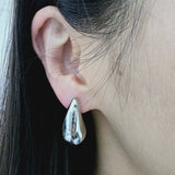 Stainless Steel Teardrop Earrings