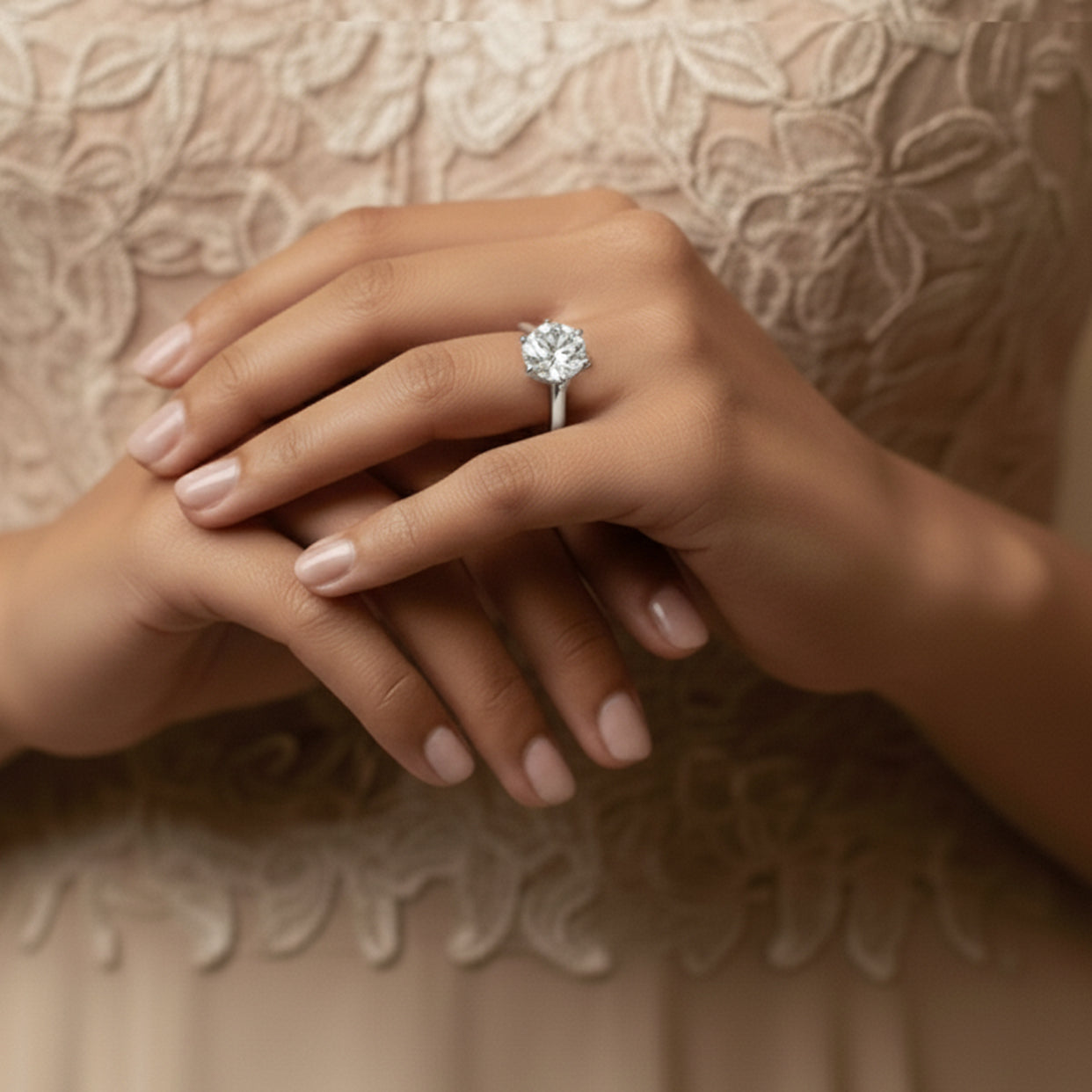 14K Gold 2.0Ctw. Moissanite Solitaire Engagement Ring