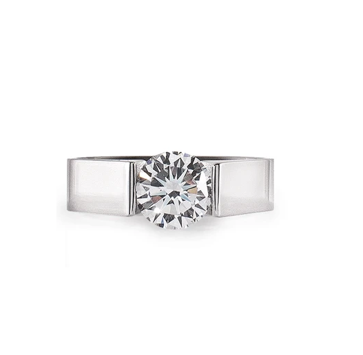 18K White Gold 2.0Ct. Moissanite Engagement Ring