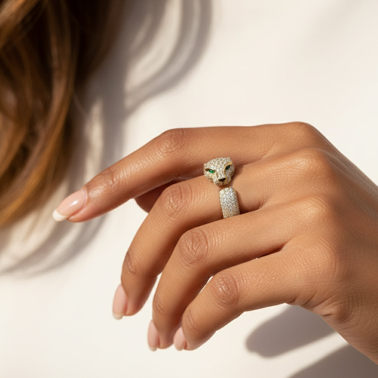 14K Gold Brilliance Moissanite Statement Ring