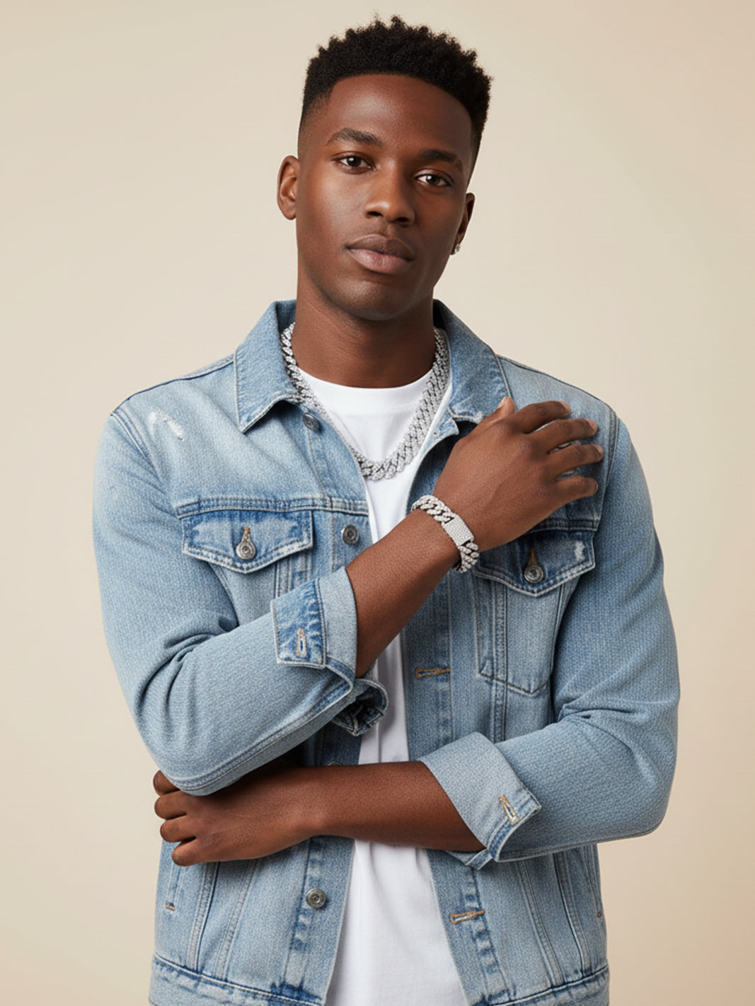 925 Sterling Silver Moissanite 14MM Cuban Links