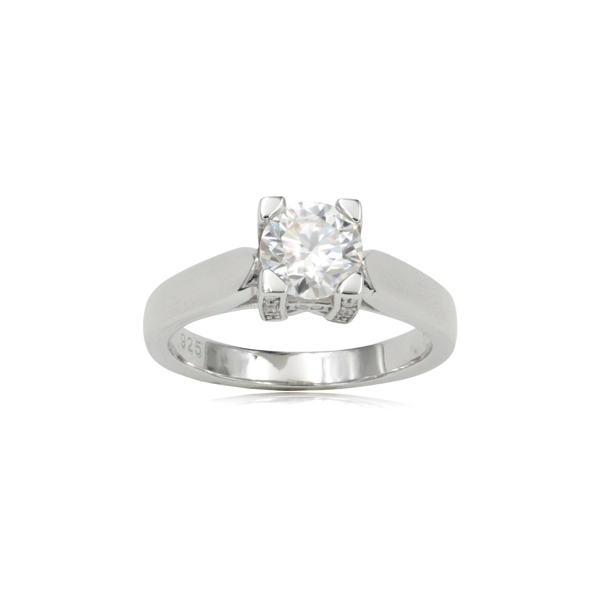 925 Silver 1.2Ctw. Moissanite Engagement Ring