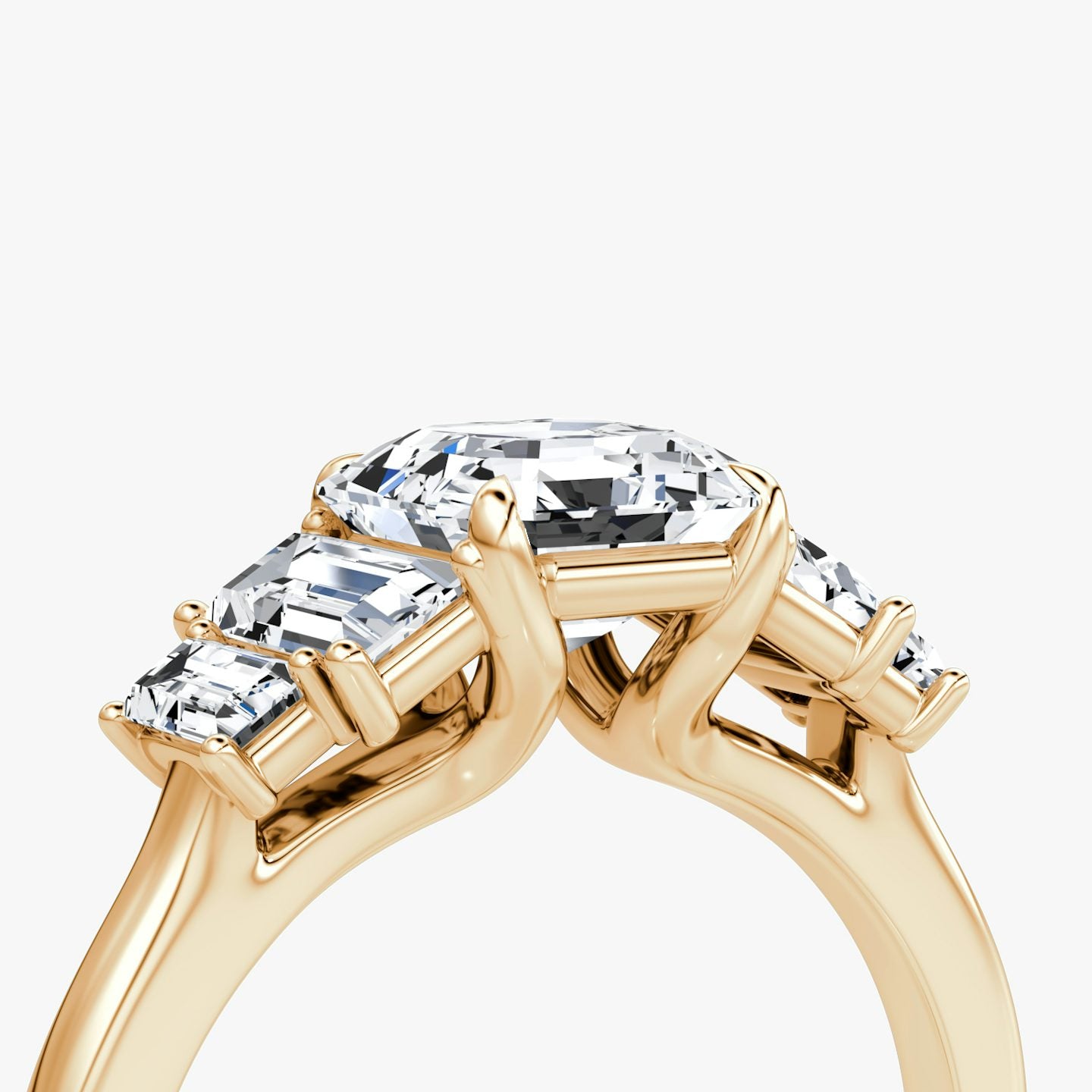 The Five Stone Heirloom Asscher Engagement Ring