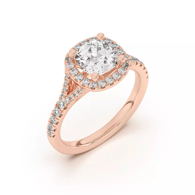 Timeless Halo Cushion Engagement Ring