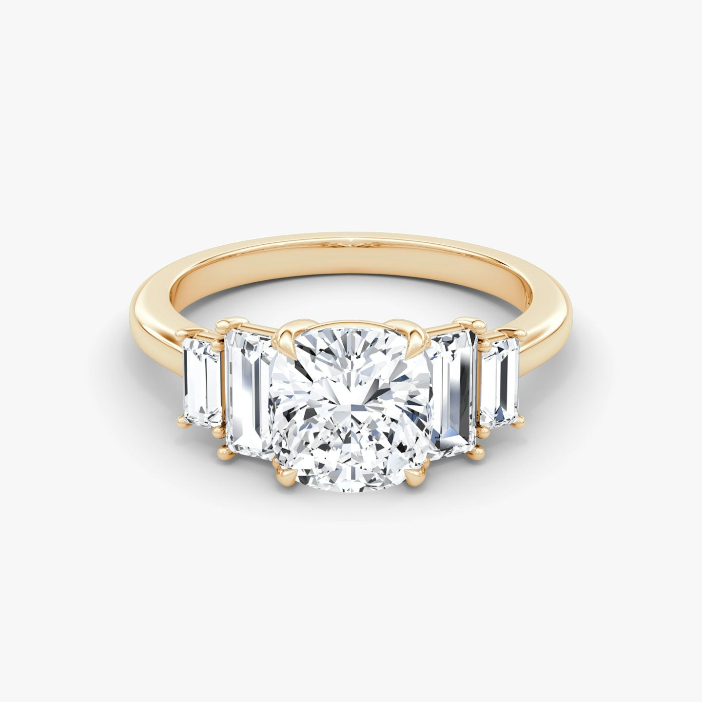 The Five Stone Heirloom Cushion Engagement Ring