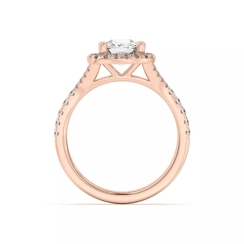 Timeless Halo Cushion Engagement Ring