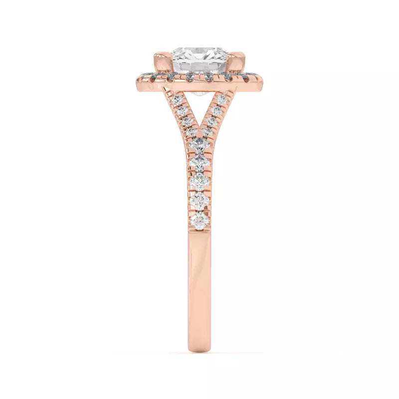 Timeless Halo Cushion Engagement Ring