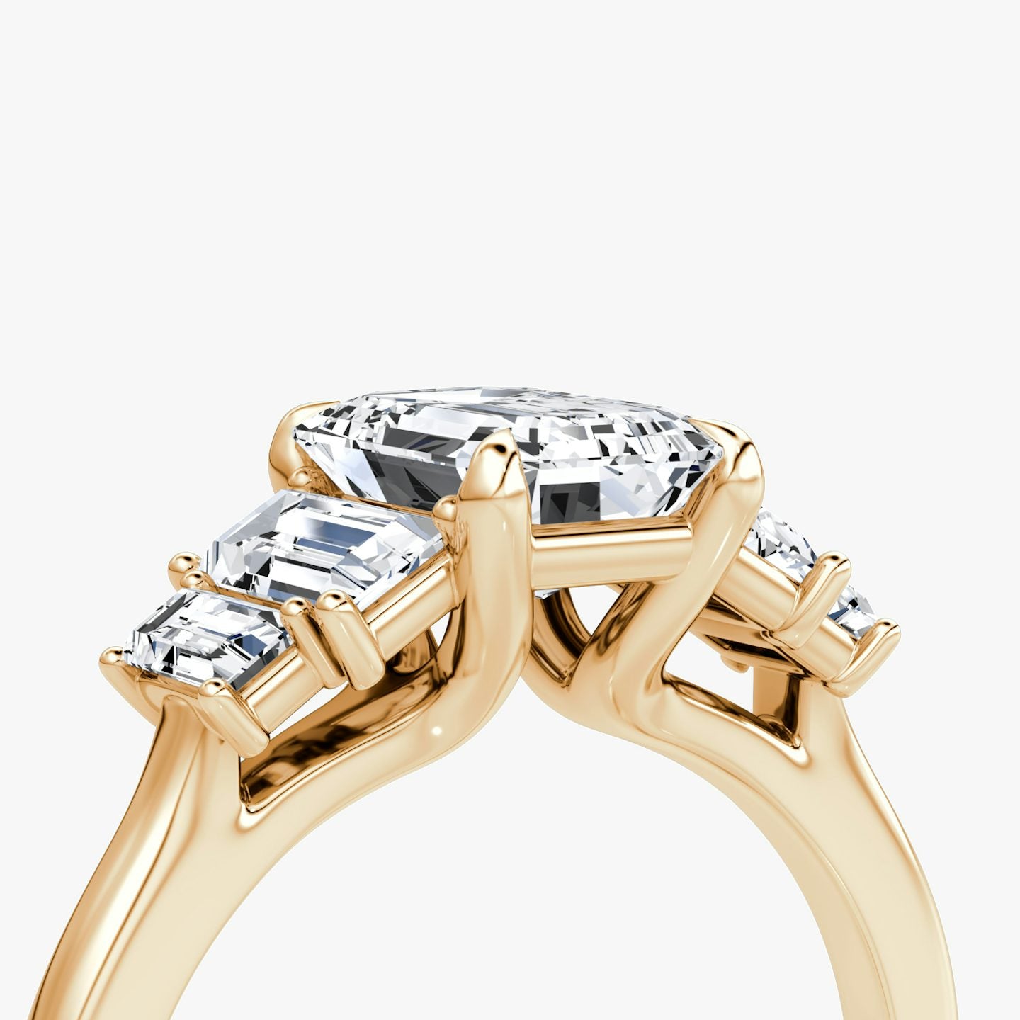 The Five Stone Heirloom Emerald Engagement Ring