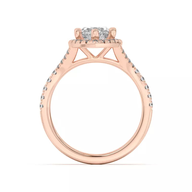 Timeless Halo Marquise Engagement Ring