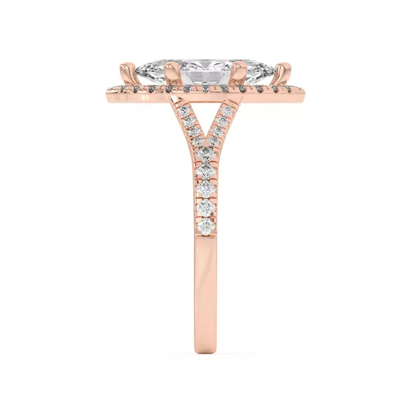 Timeless Halo Marquise Engagement Ring