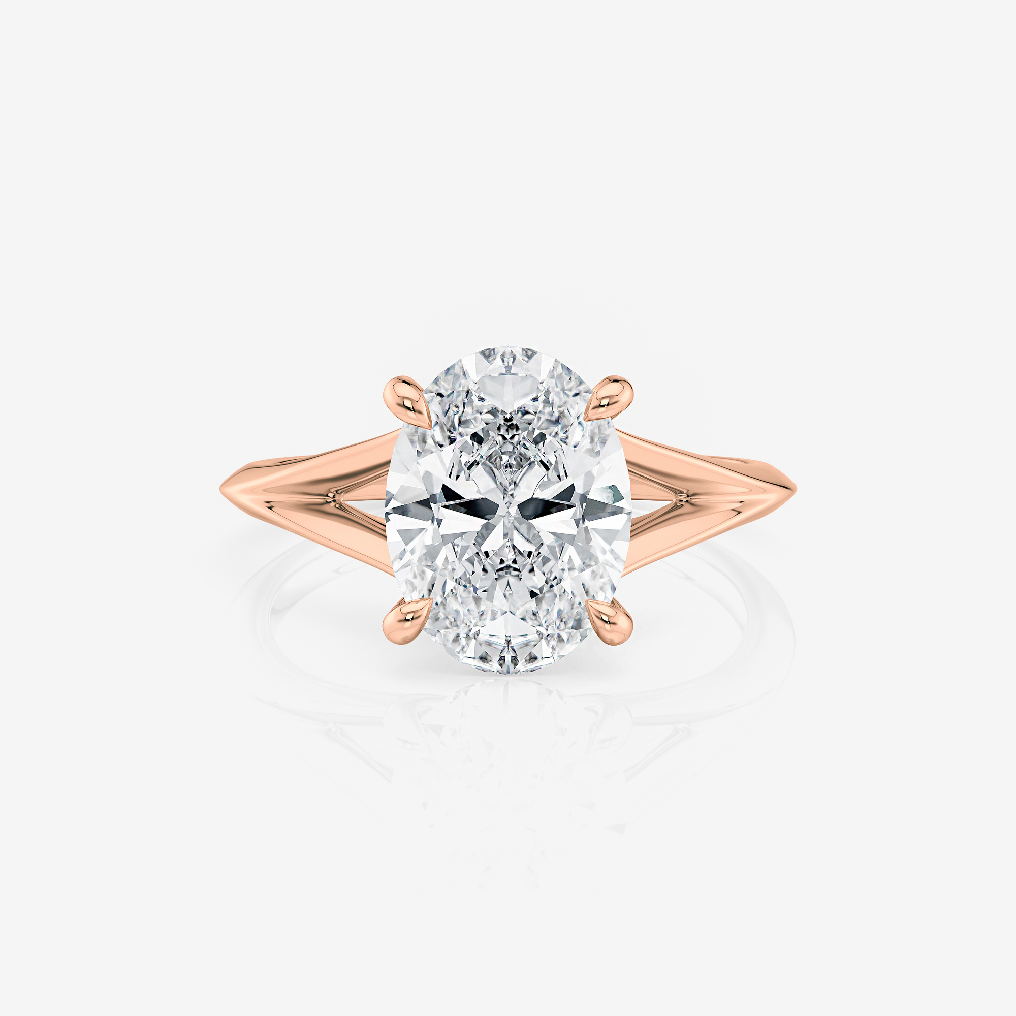 Split Shank Solitaire Engagement Ring