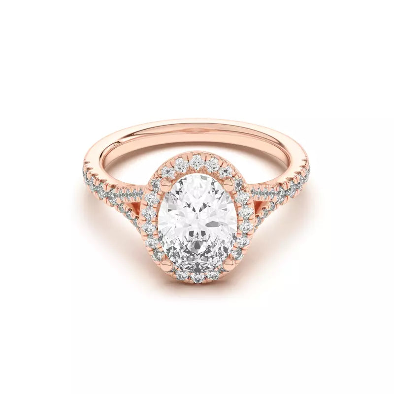 Timeless Halo Oval Engagement Ring