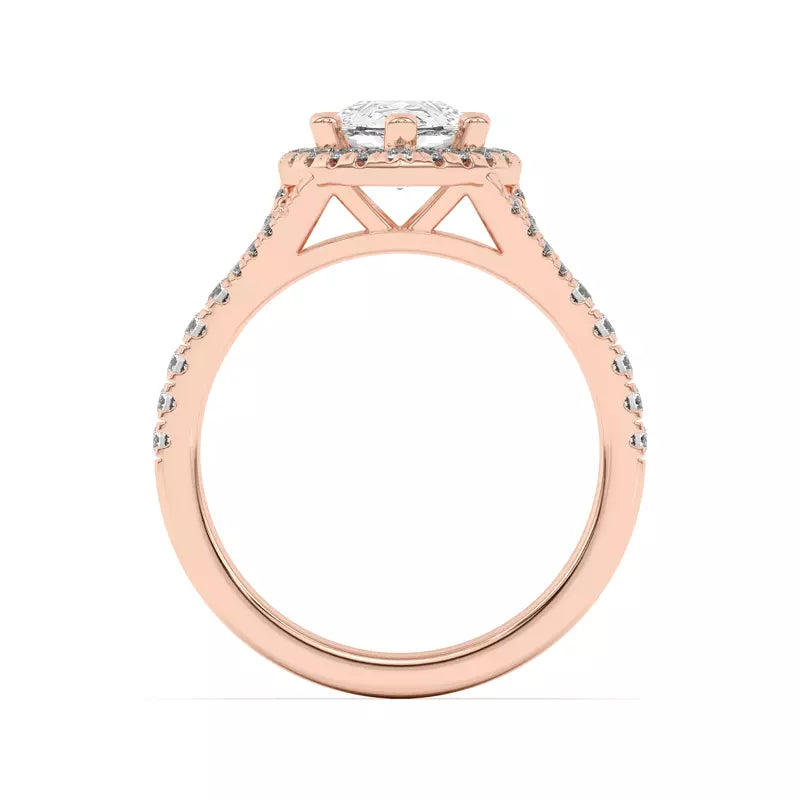 Timeless Halo Pear Engagement Ring