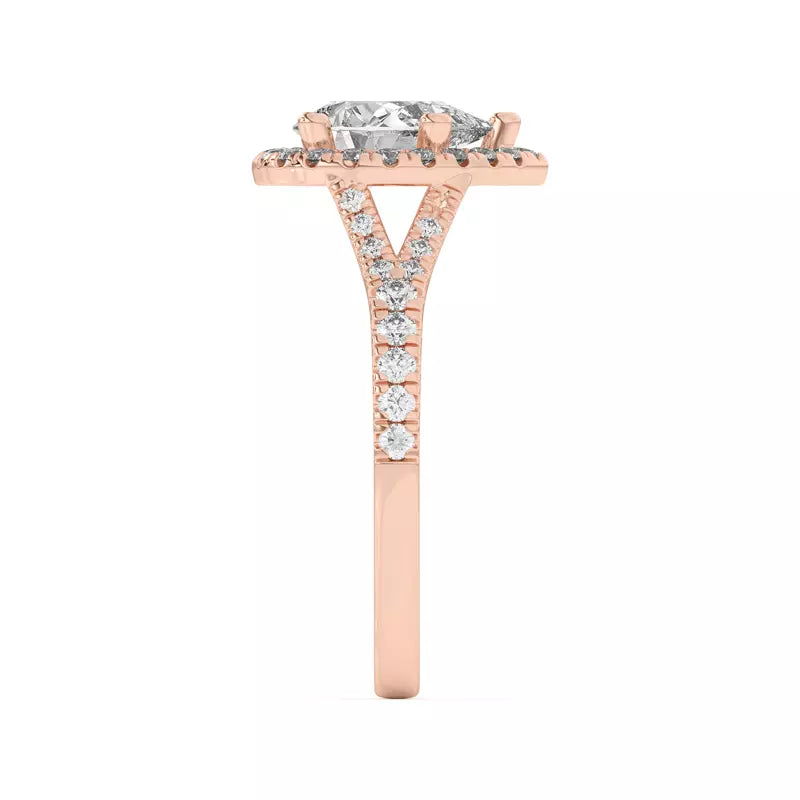 Timeless Halo Pear Engagement Ring