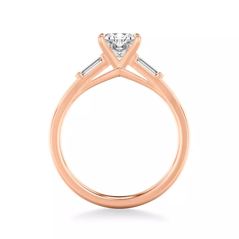 Classic 3-Stone Engagement Princess Ring