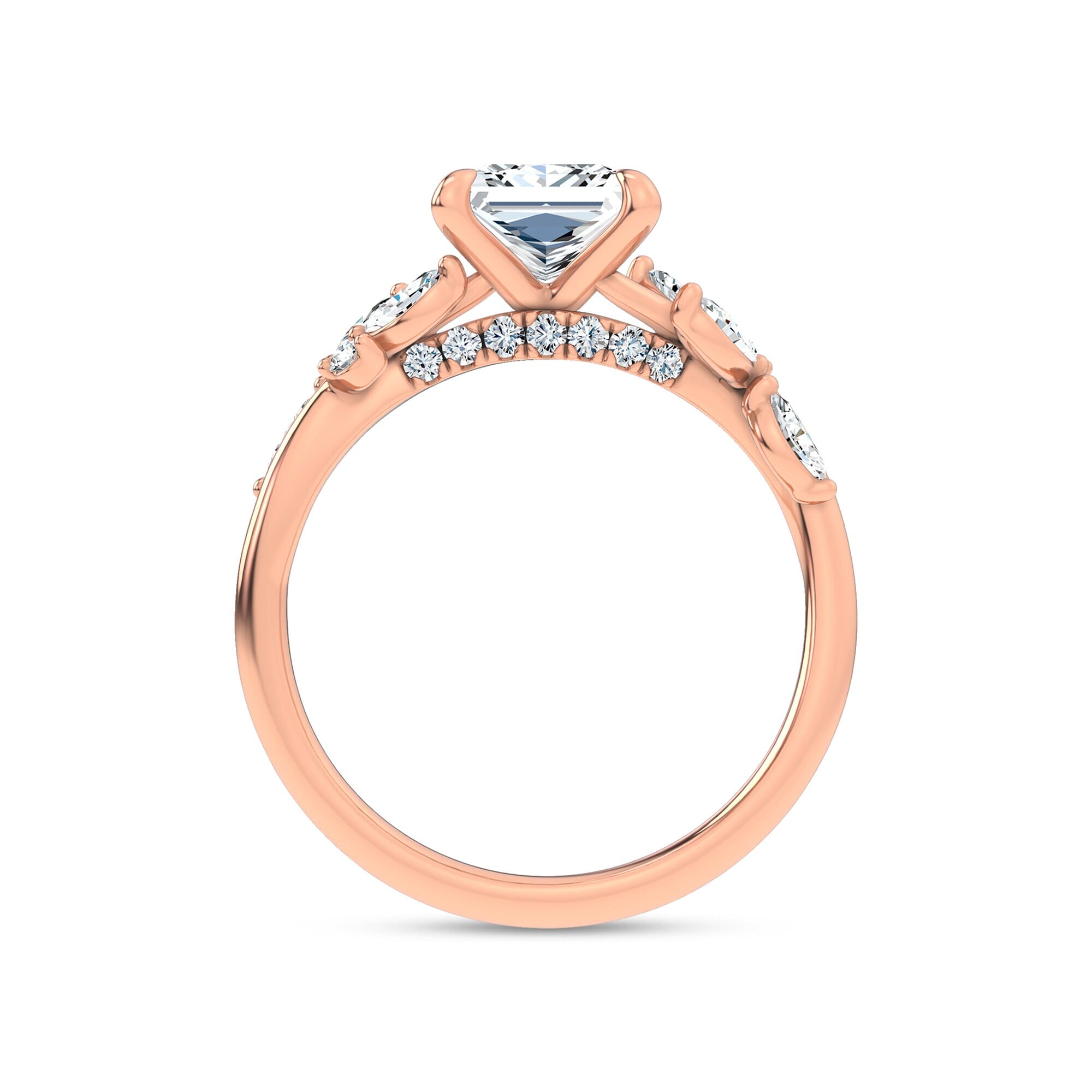 Nature-Inspired Engagement Princess Ring