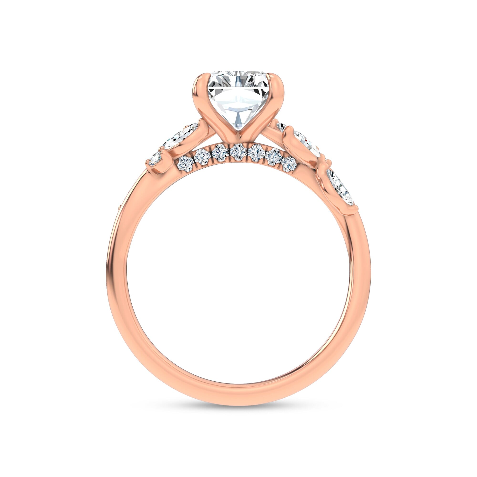 Nature-Inspired Engagement Radiant Ring