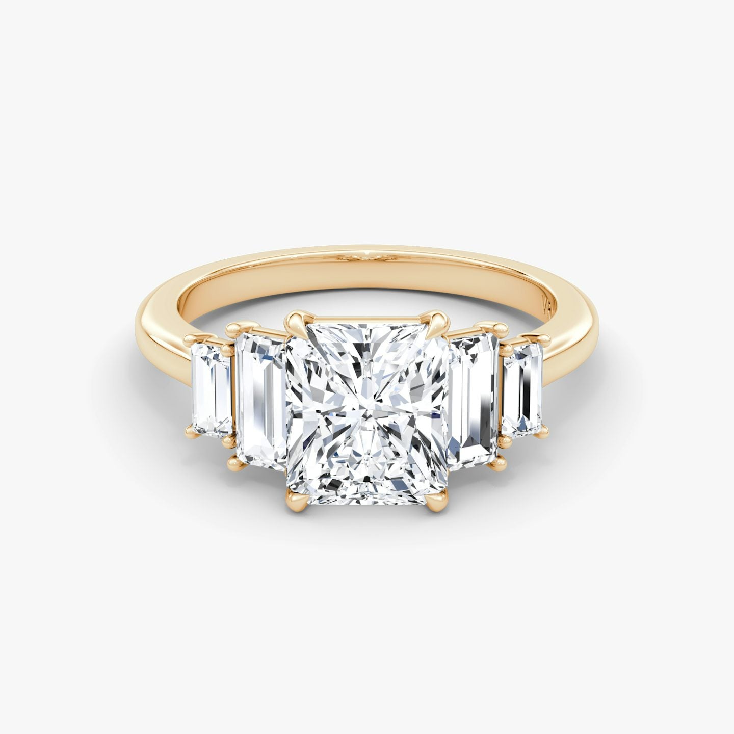The Five Stone Heirloom Radiant Engagement Ring