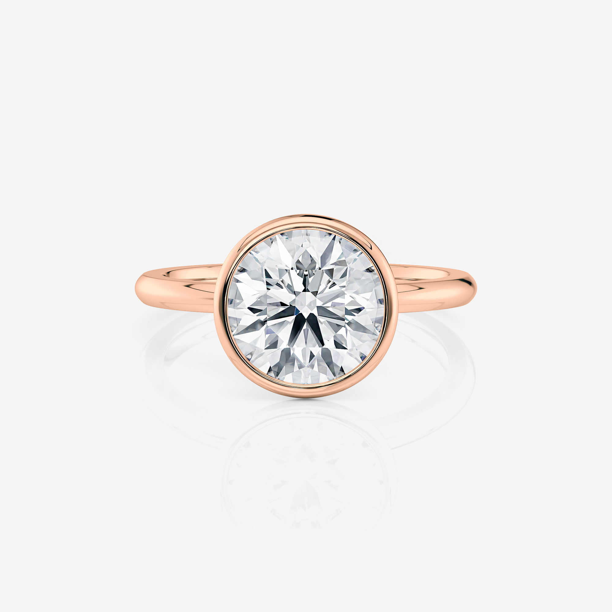 Bezel Solitaire Engagement Ring