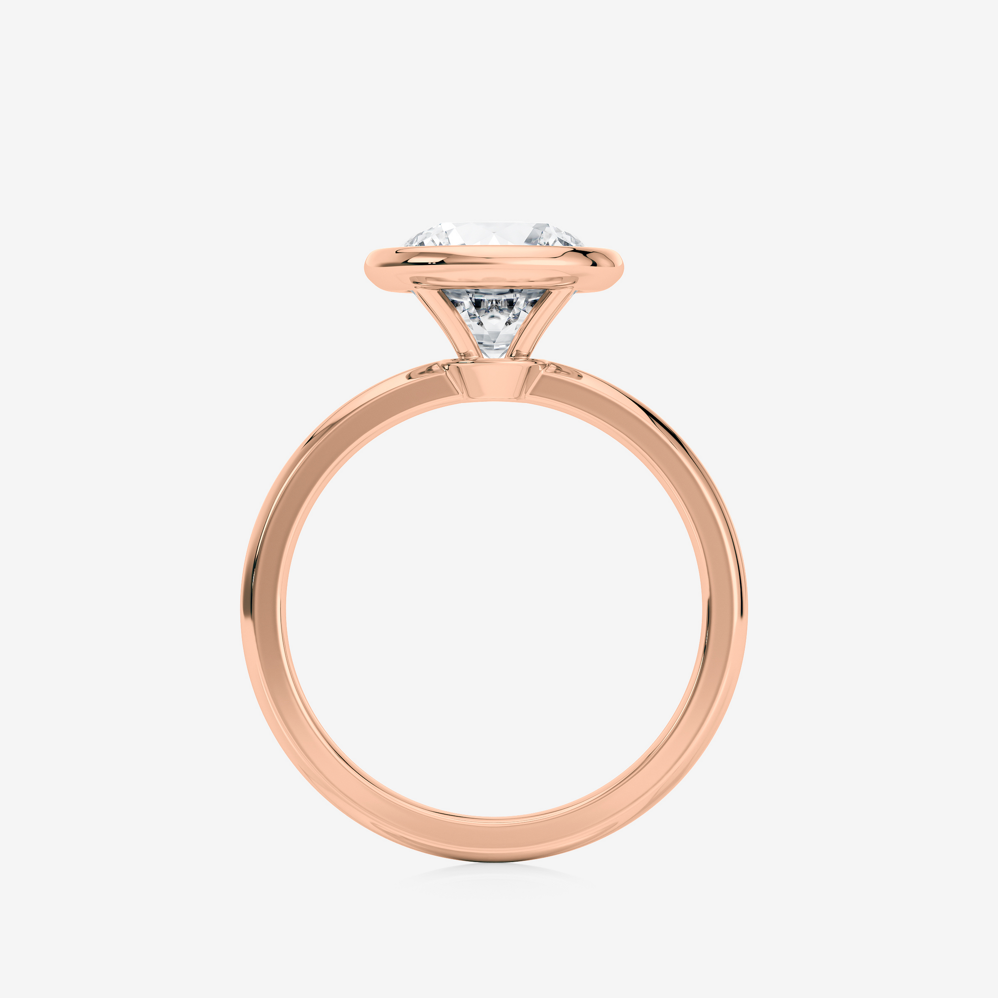 Bezel Solitaire Engagement Ring