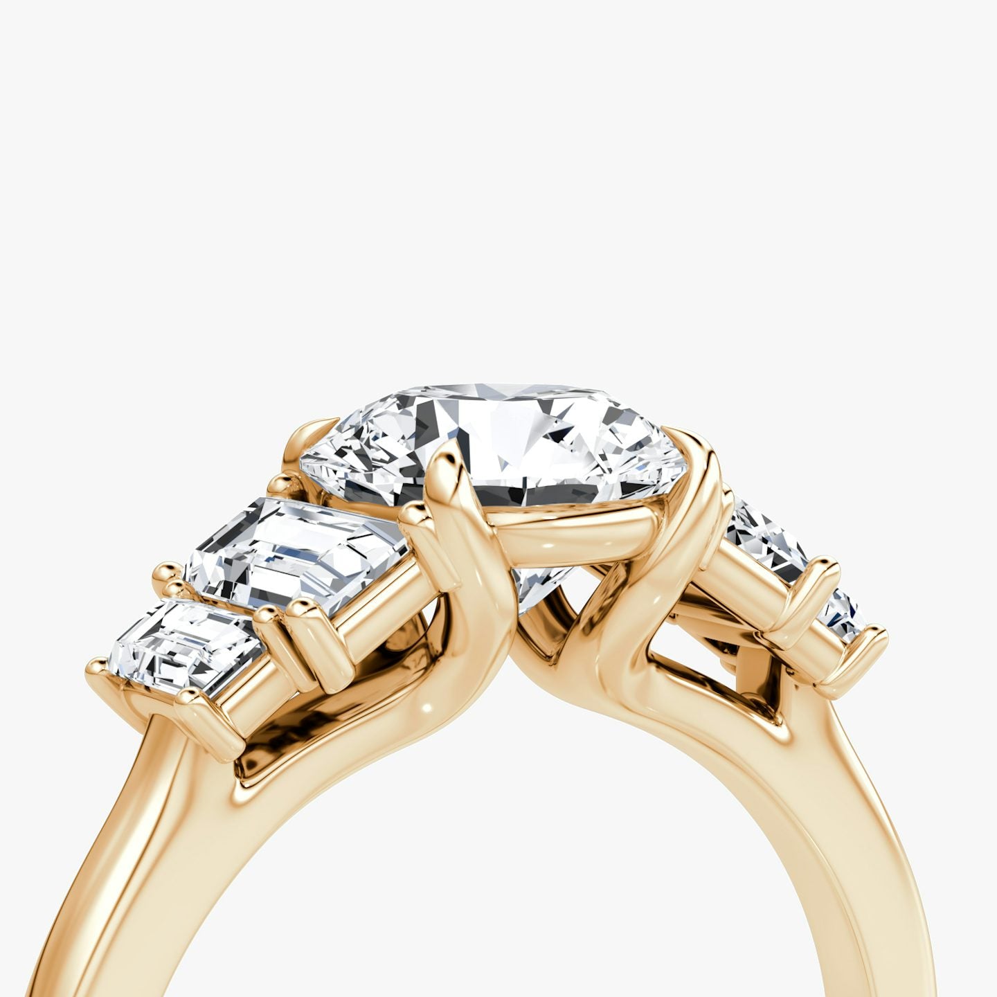 The Five Stone Heirloom Round Brilliant Engagement Ring