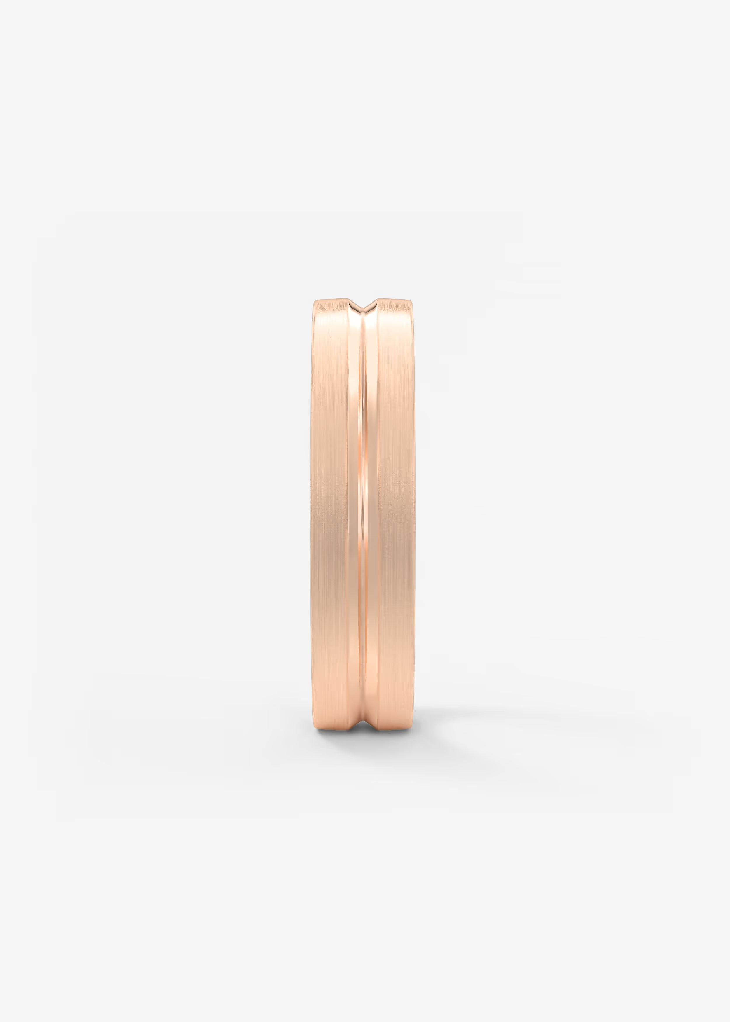 Matte and Polished Gold Stacking Bands in Minimalist Dual‑Finish Design