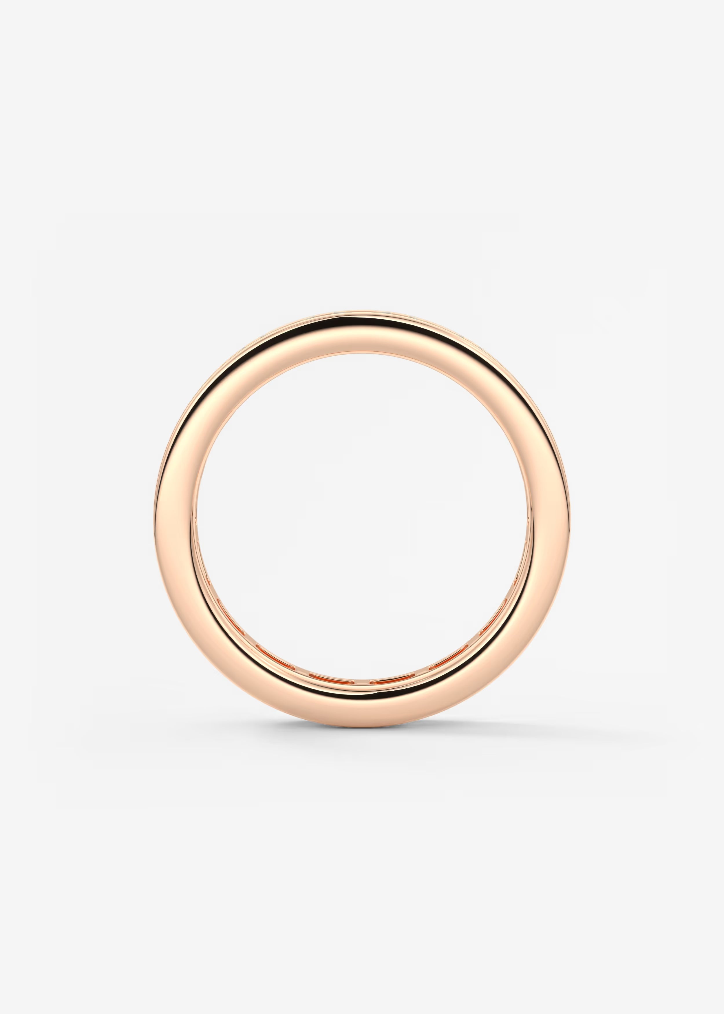 Baguette-Cut Full Eternity Band with Sleek Channel Setting