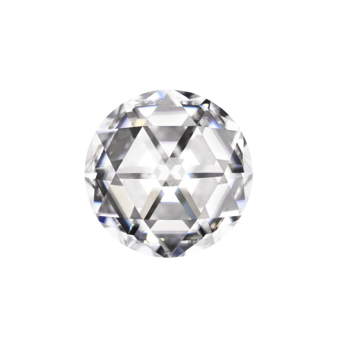 2.0Ct. Round Rose Cut Moissanite Gemstone