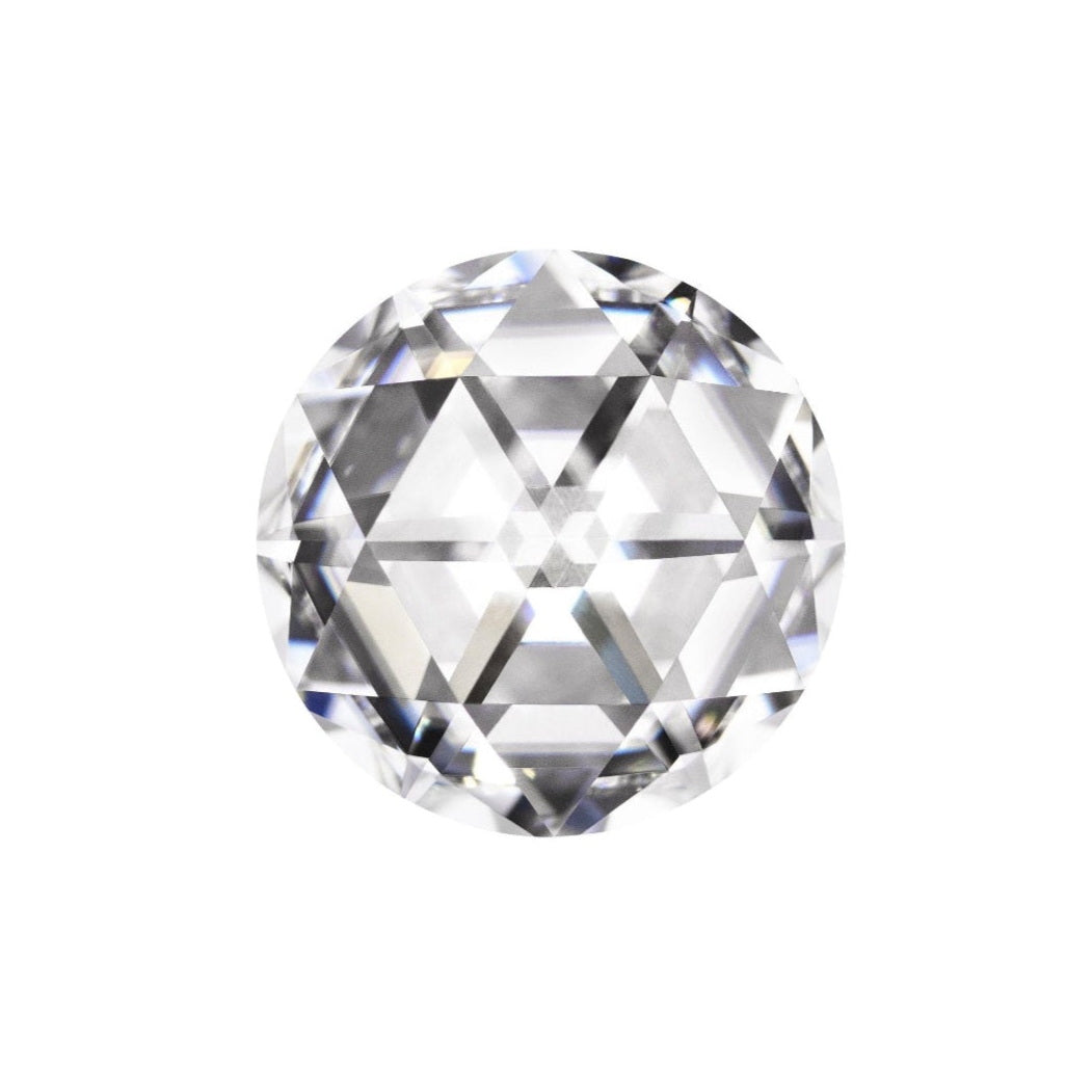 3.0Ct. Round Rose Cut Moissanite Gemstone