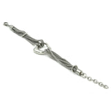 Stainless Steel Heart Necklace & Bracelet
