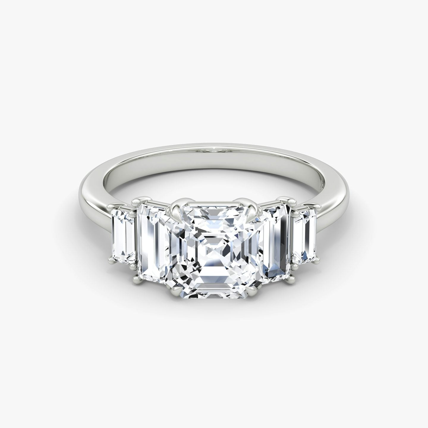 The Five Stone Heirloom Asscher Engagement Ring
