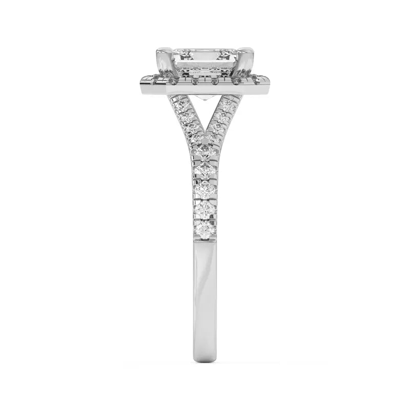 Timeless Halo Asscher Engagement Ring