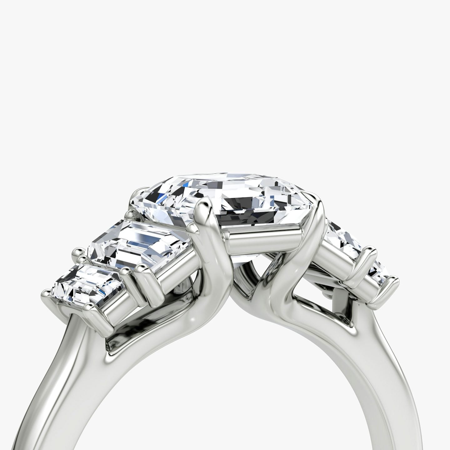 The Five Stone Heirloom Asscher Engagement Ring