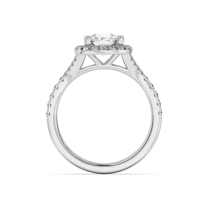 Timeless Halo Cushion Engagement Ring
