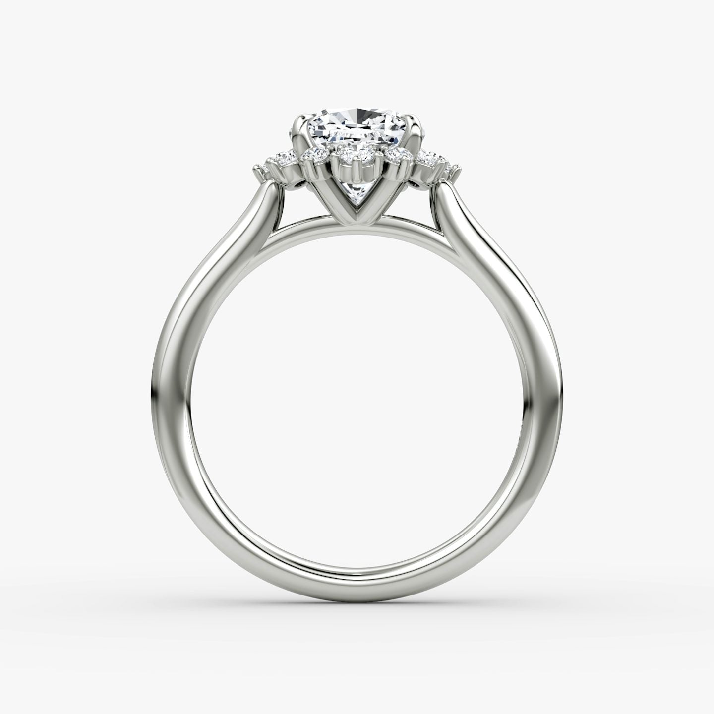 The Aurora Halo Cushion Engagement Ring