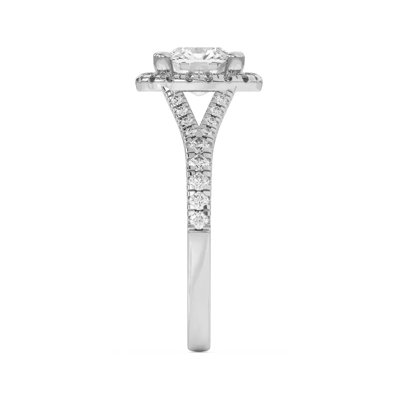 Timeless Halo Cushion Engagement Ring