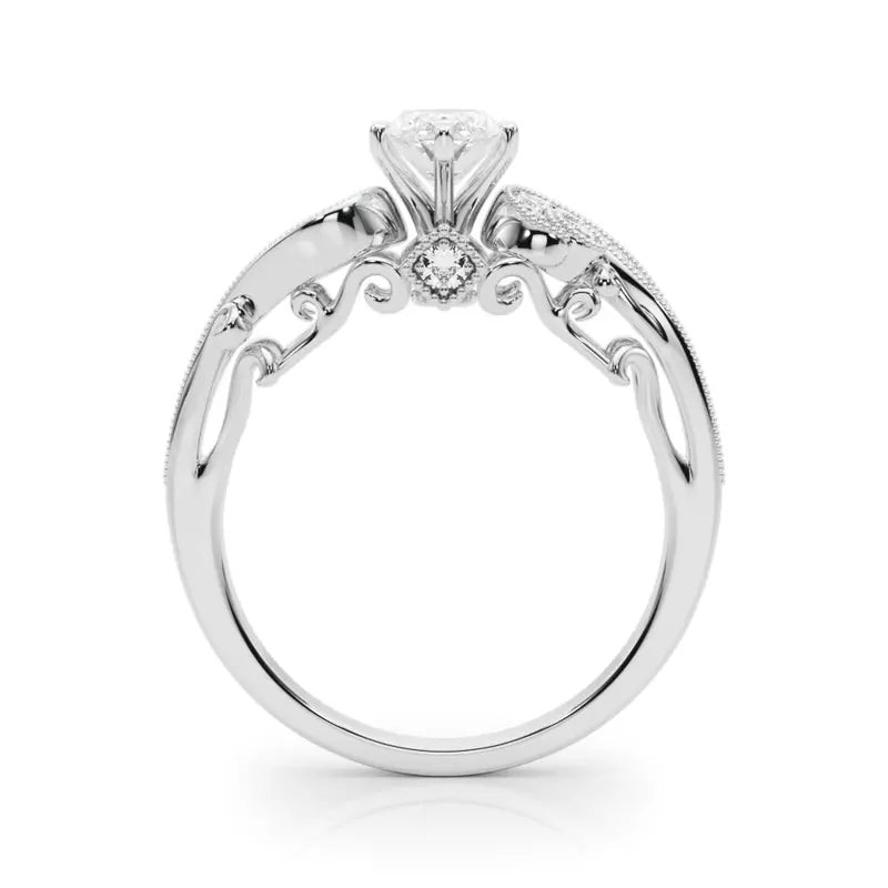 Vintage Inspired Marquise Engagement Ring