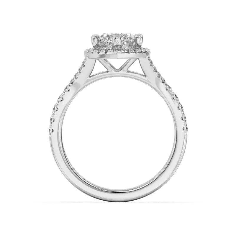 Timeless Halo Marquise Engagement Ring