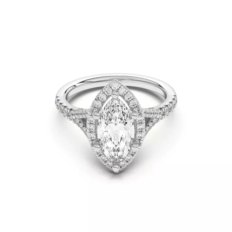 Timeless Halo Marquise Engagement Ring