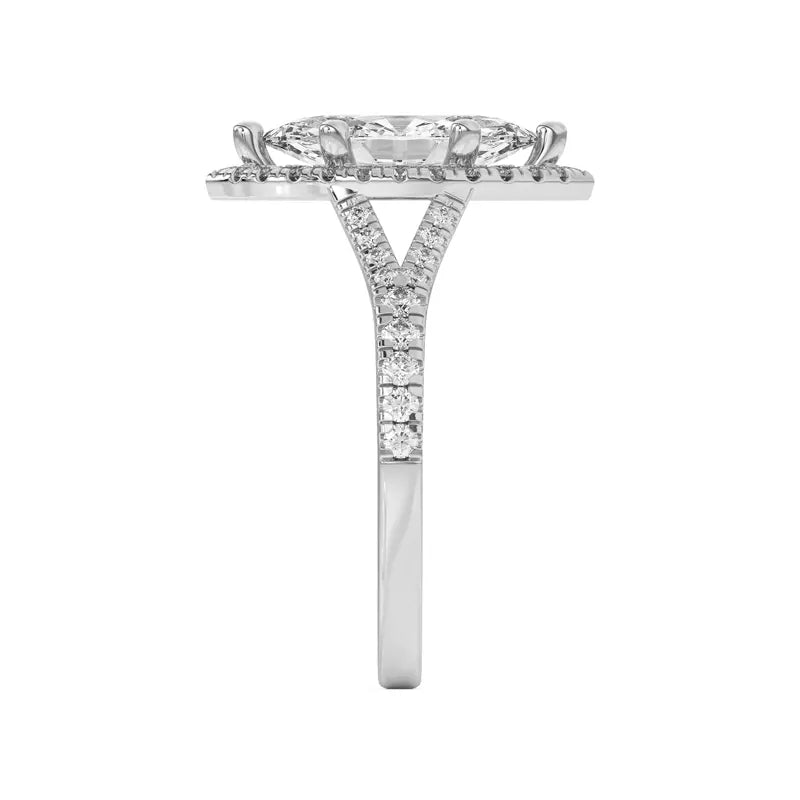 Timeless Halo Marquise Engagement Ring
