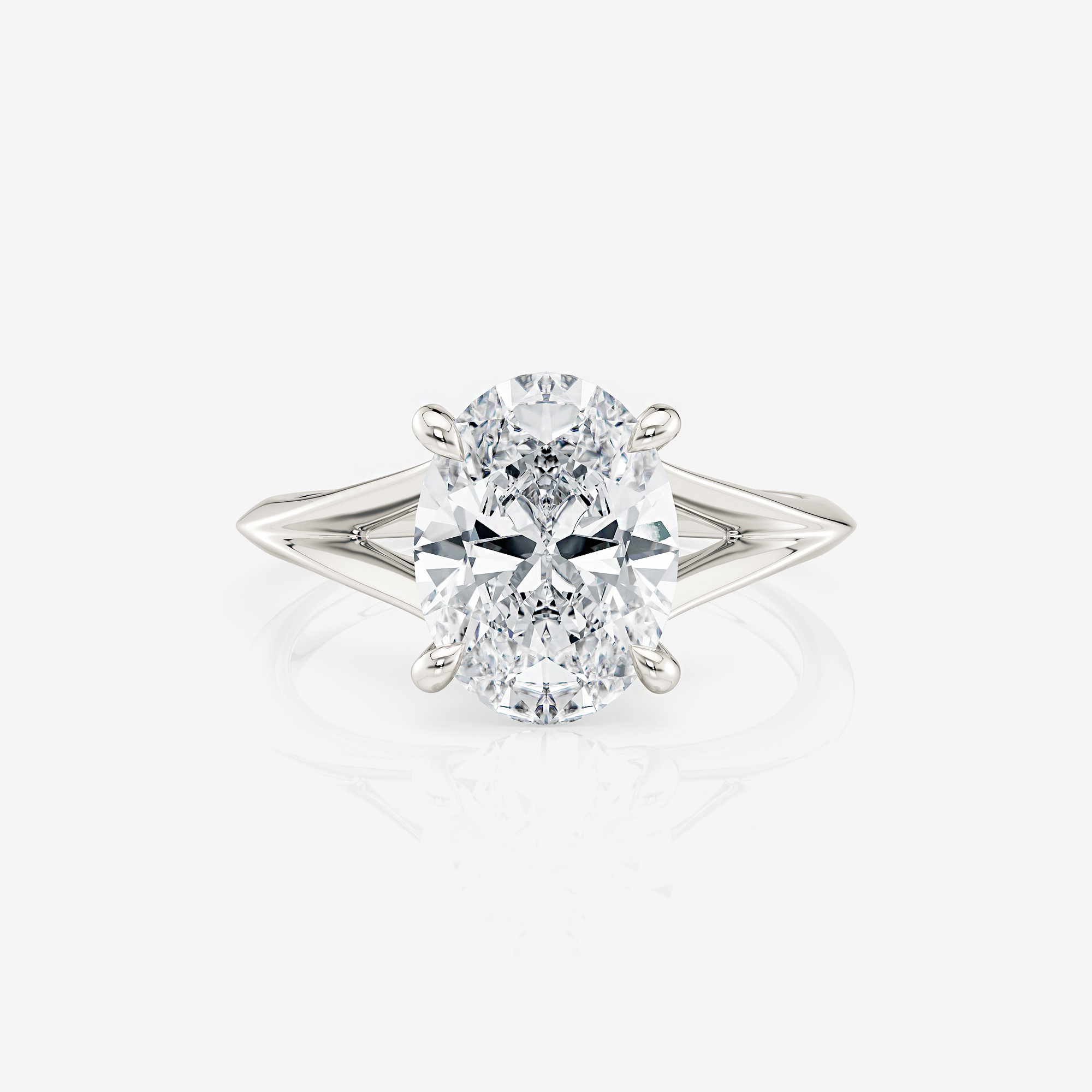 Split Shank Solitaire Engagement Ring