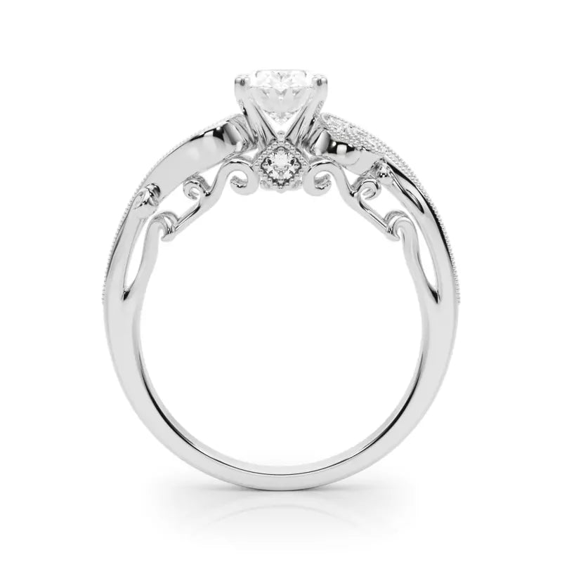 Vintage Inspired Oval Engagement Ring