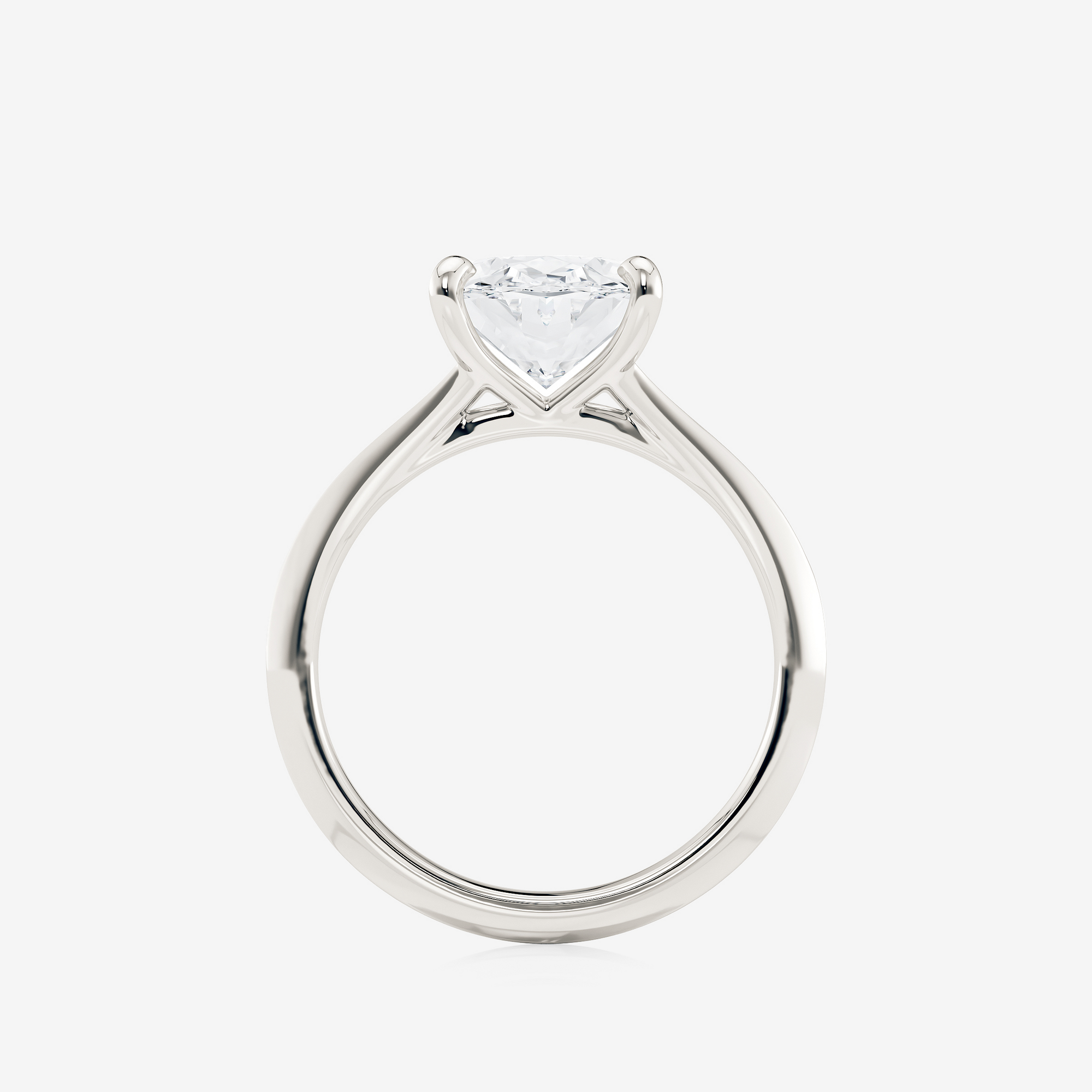Split Shank Solitaire Engagement Ring
