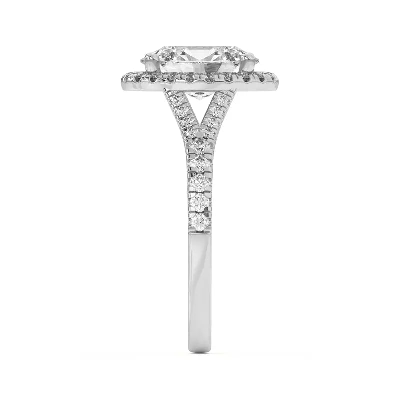 Timeless Halo Oval Engagement Ring